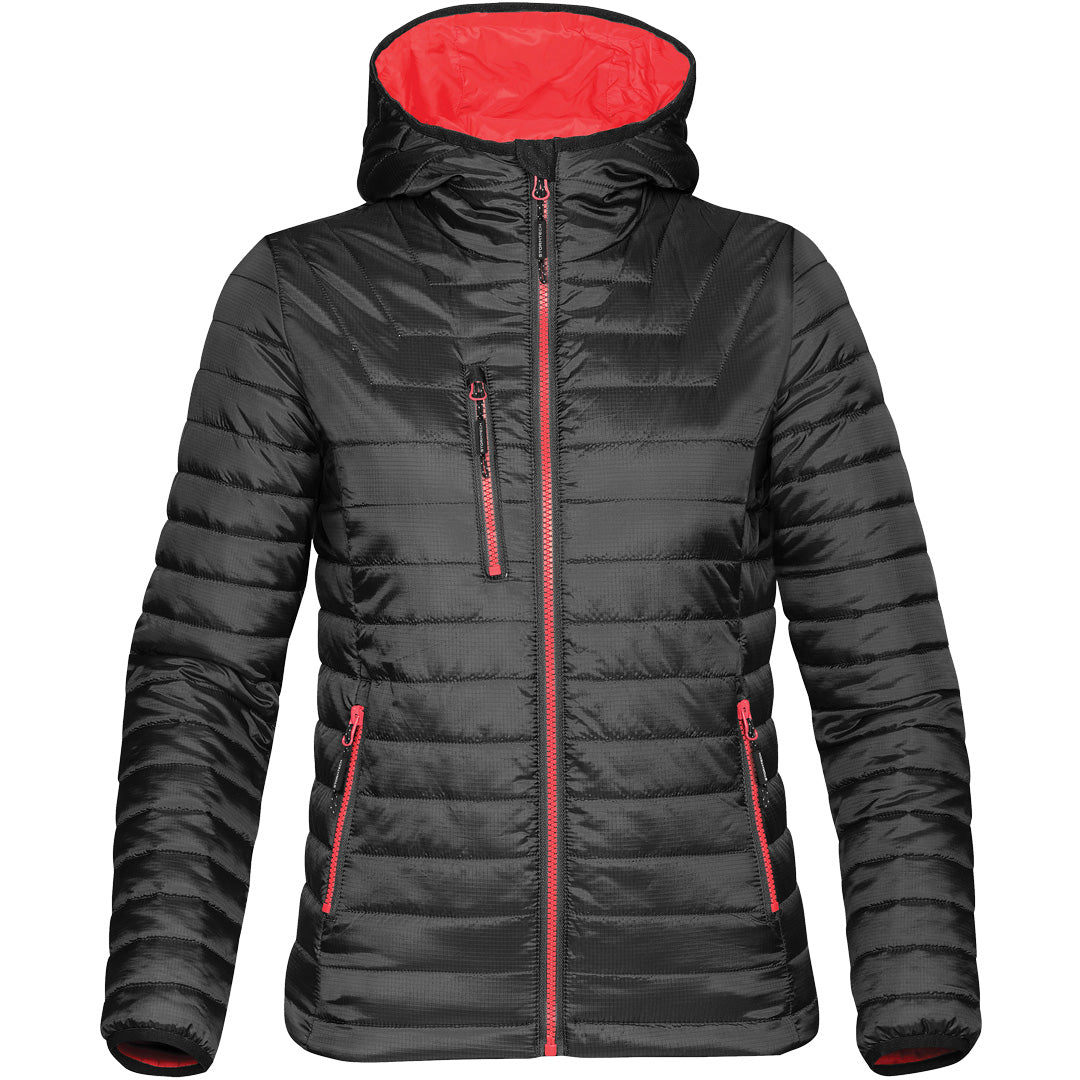Stormtech The Gravity Thermal Jacket | Ladies Black/Red Coats & Jackets