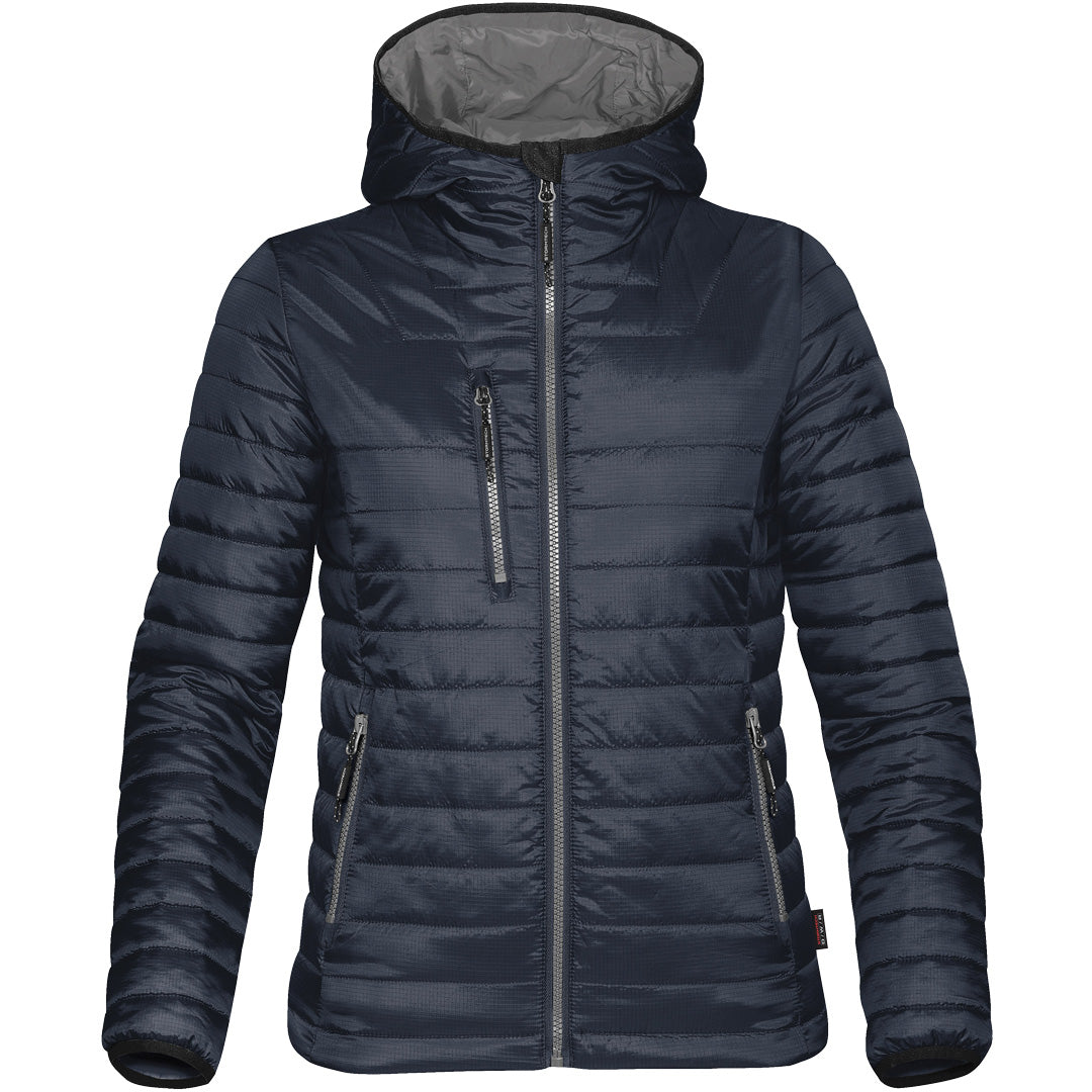 Stormtech The Gravity Thermal Jacket | Ladies Navy/Charcoal Coats & Jackets