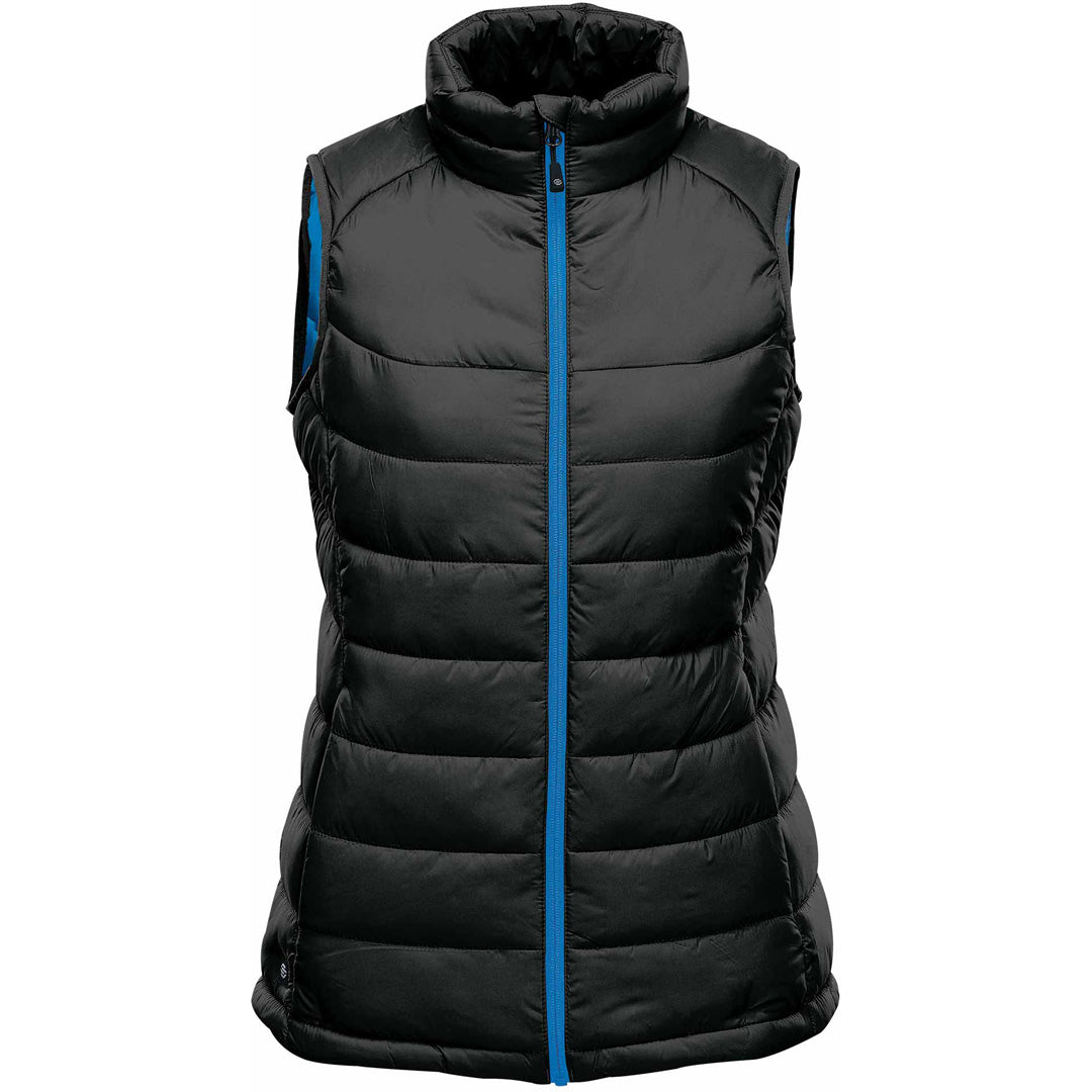 Stormtech The Stavanger Thermal Vest | Ladies Black/Blue Vests