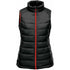Stormtech The Stavanger Thermal Vest | Ladies Black/Red Vests