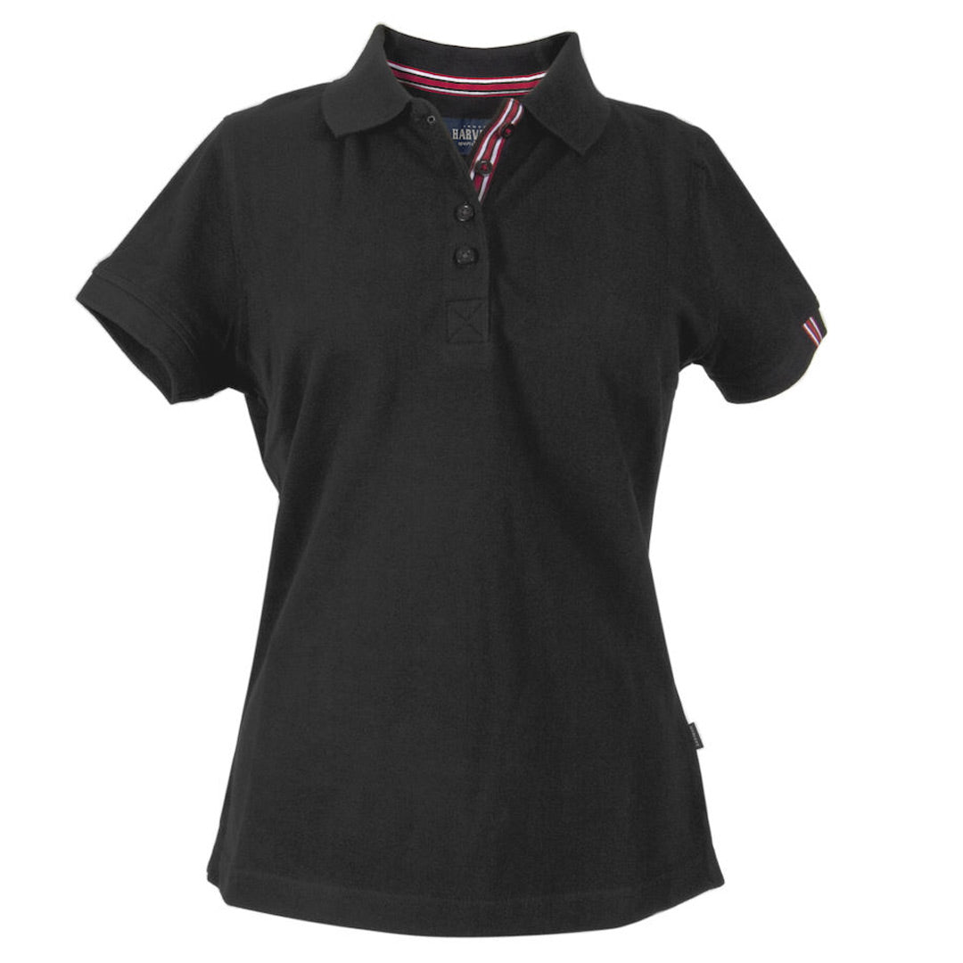 James Harvest The Avon Polo | Ladies | Short Sleeve Black Shirts & Tops