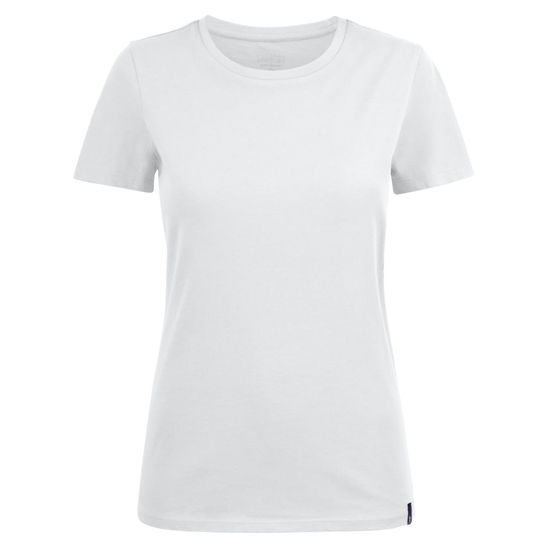 James Harvest The American U Tee | Ladies White Shirts & Tops