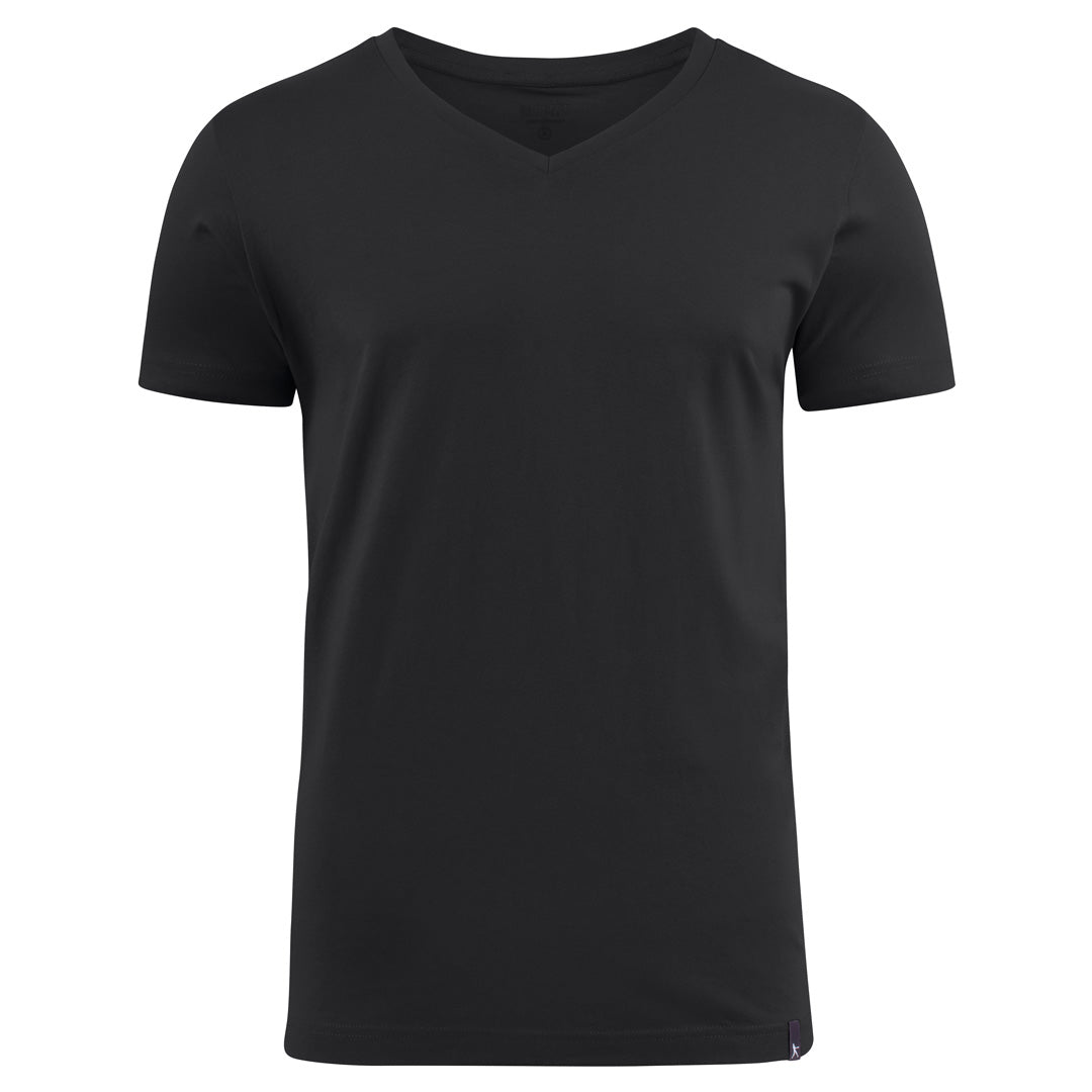 James Harvest The American V Tee | Mens Black Shirts & Tops
