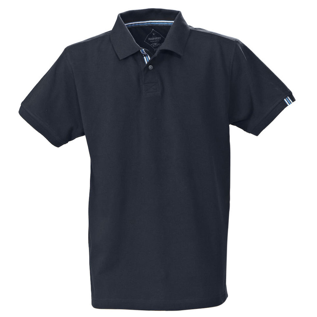 James Harvest The Avon Polo | Mens | Short Sleeve Navy Shirts & Tops