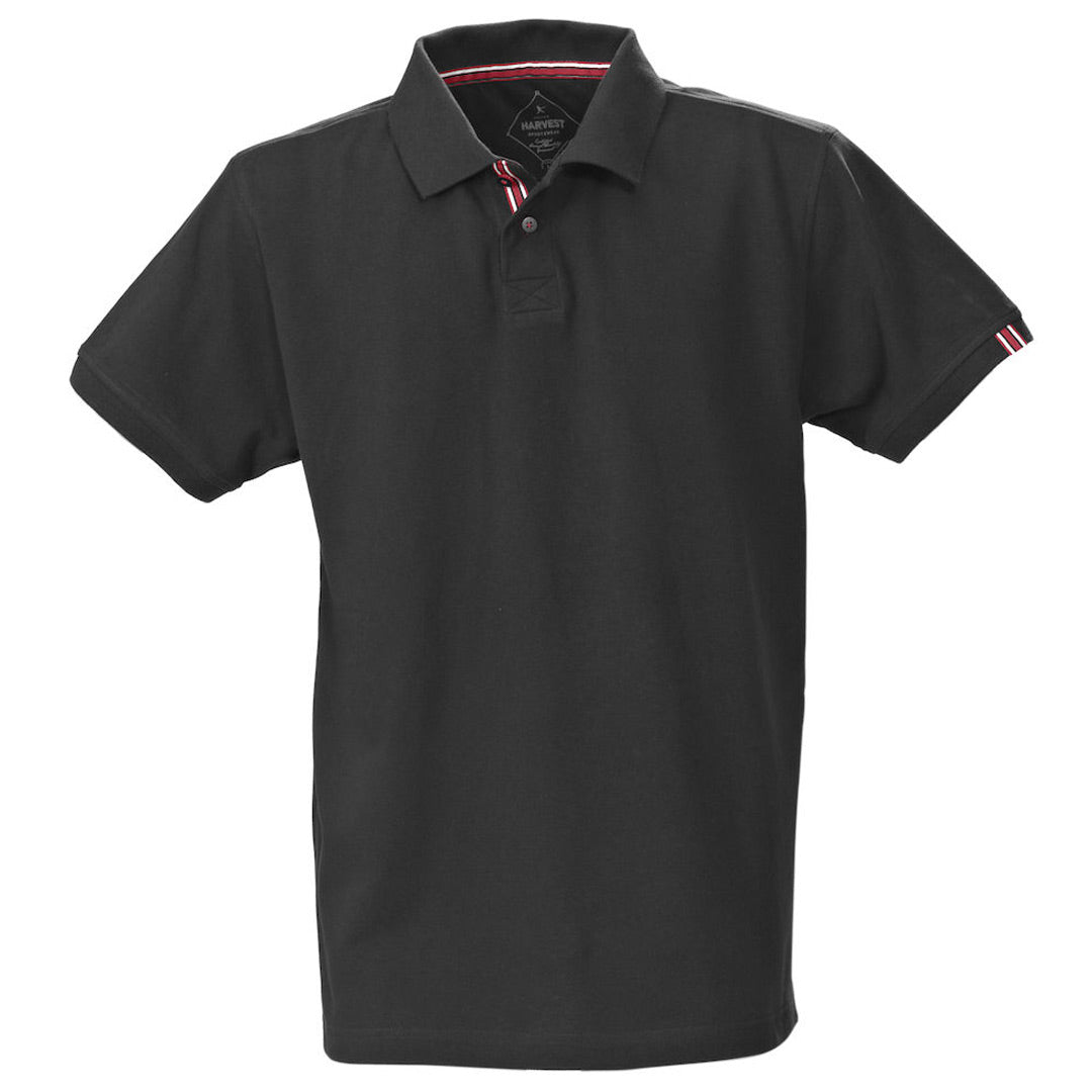 James Harvest The Avon Polo | Mens | Short Sleeve Black Shirts & Tops