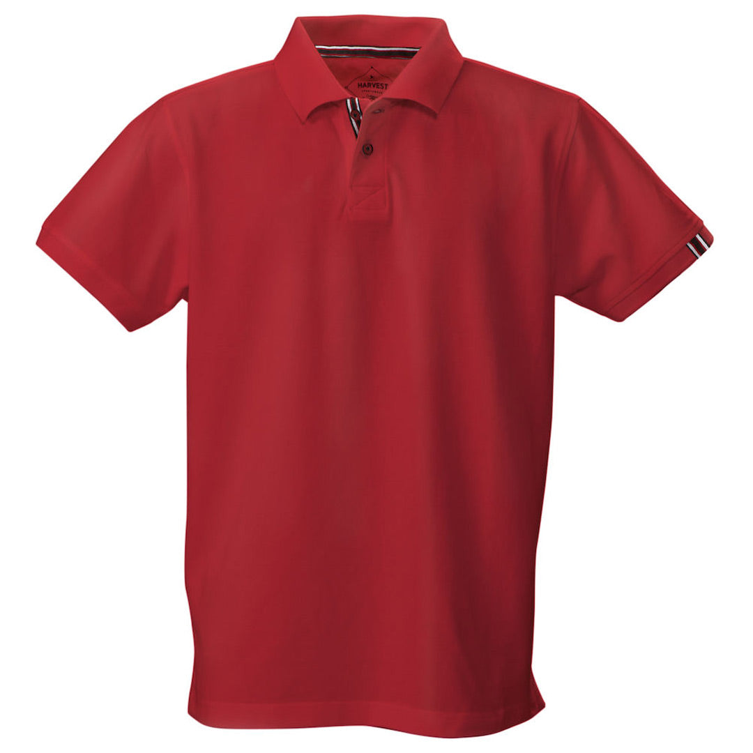 James Harvest The Avon Polo | Mens | Short Sleeve Red Shirts & Tops