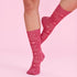 Biz Care The Pink Printed Socks | Unisex Socks