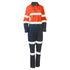 Bisley The Taped Hi Vis Cotton Drill Overall | Ladies Orange/Navy Overalls