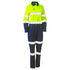 Bisley The Taped Hi Vis Cotton Drill Overall | Ladies Yellow/Navy Overalls
