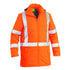 Bisley The Taped Puffer Jacket with X back | Hi Vis | Mens Orange Coats & Jackets