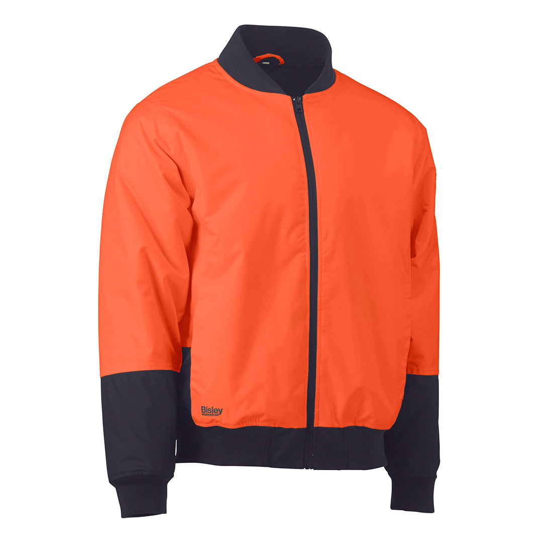 Bisley The Two Tone Bomber Jacket | Hi Vis | Mens Orange/Navy Coats & Jackets