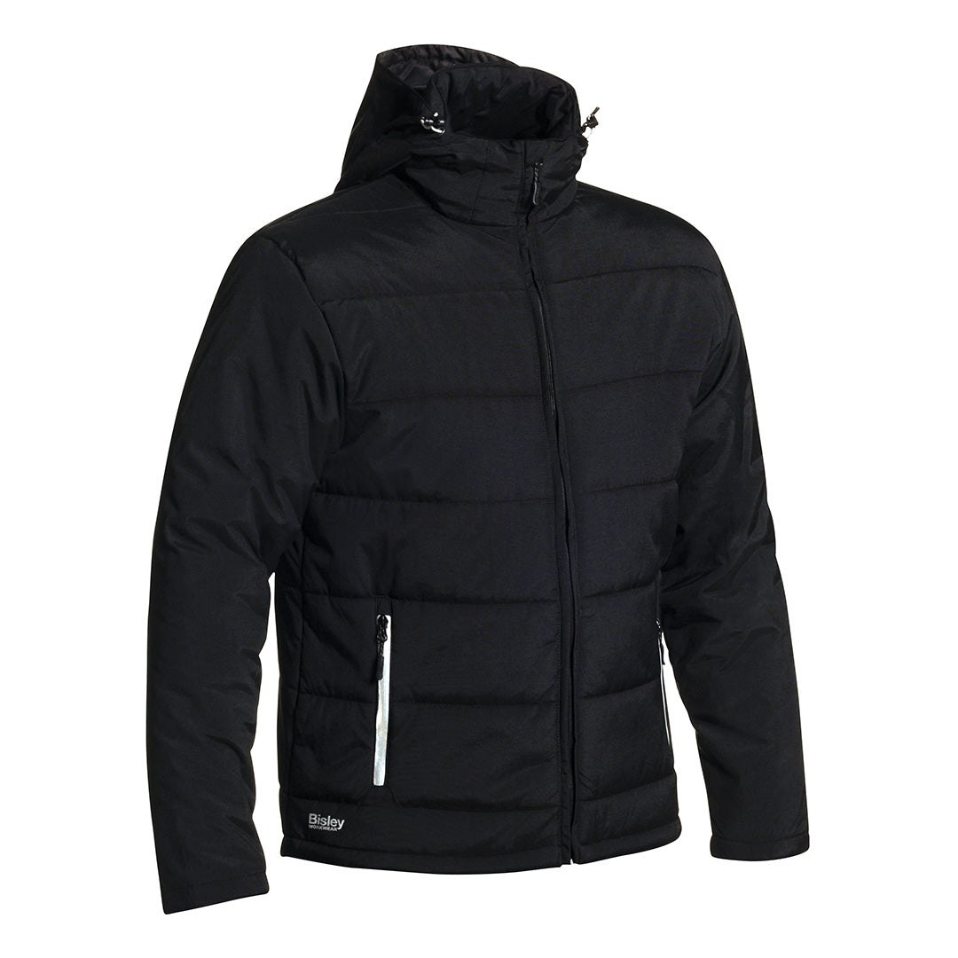 Bisley The Puffer Jacket | Adjustable Hood | Mens Black Coats & Jackets