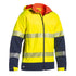 Bisley The Taped Ripstop Bonded Fleece Jacket | Hi Vis | Mens Yellow/Navy Coats & Jackets