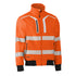Bisley The Taped Soft Shell Bomber Jacket | Hi Vis | Mens Orange/Navy Outerwear