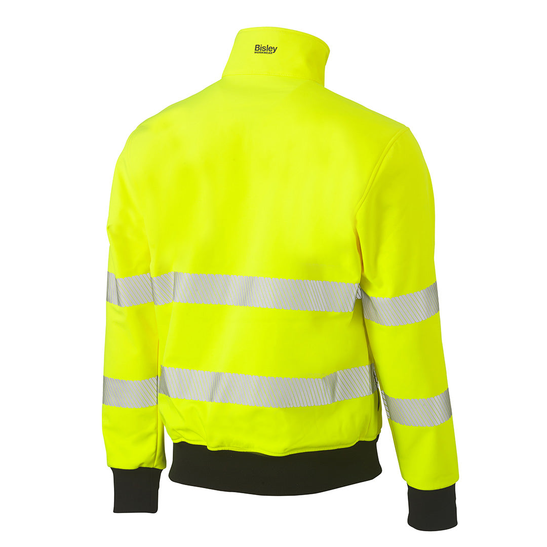 Bisley The Taped Soft Shell Bomber Jacket | Hi Vis | Mens Outerwear