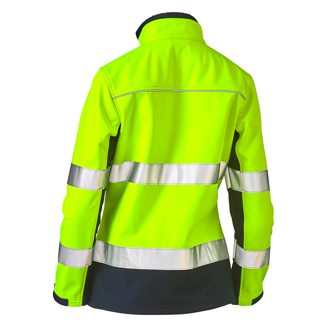 Bisley The Taped Two Tone Hi Vis Soft Shell Jacket | Ladies Coats & Jackets