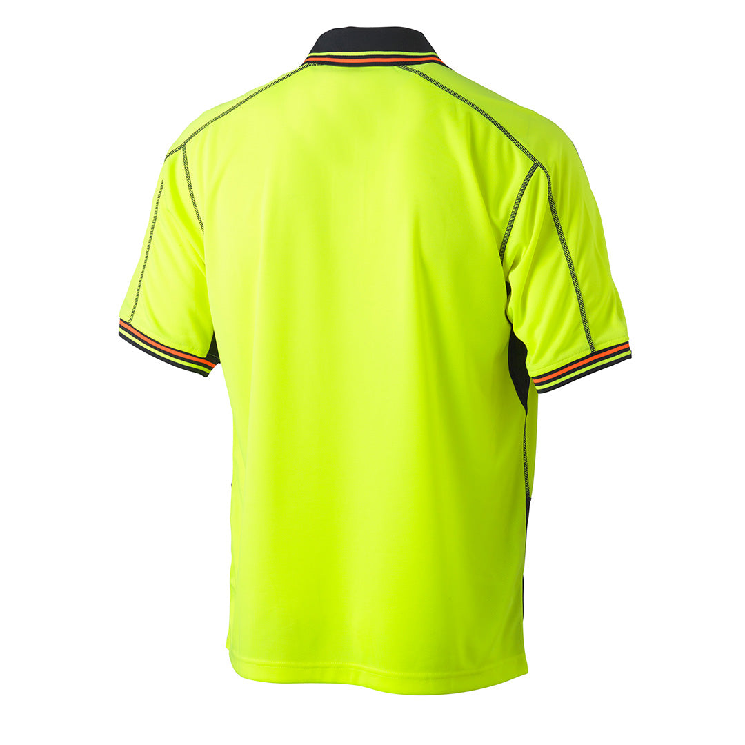 Bisley The Hi Vis Polyester Mesh Polo | Short Sleeve | Mens Shirts & Tops
