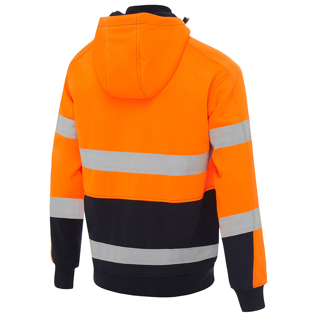 Bisley The Taped Zip Fleece Hoodie | Hi Vis | Mens Outerwear
