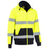 Bisley The Taped Zip Fleece Hoodie | Hi Vis | Mens Yellow/Navy Outerwear
