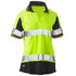 Bisley The Two Tone Taped Hi Vis Polo | Short Sleeve | Ladies Hi Vis Yellow Shirts & Tops