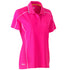 Bisley The Cool Mesh Reflective Polo | Ladies Hot Pink Shirts & Tops