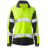 Bisley The Two Tone Taped Hi Vis Polo | Long Sleeve | Ladies Hi Vis Yellow Shirts & Tops