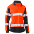 Bisley The Two Tone Taped Hi Vis Polo | Long Sleeve | Ladies Orange Shirts & Tops