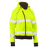Bisley The Taped Hi Vis Fleece Zip Hoodie | Ladies Hi Vis Yellow Outerwear