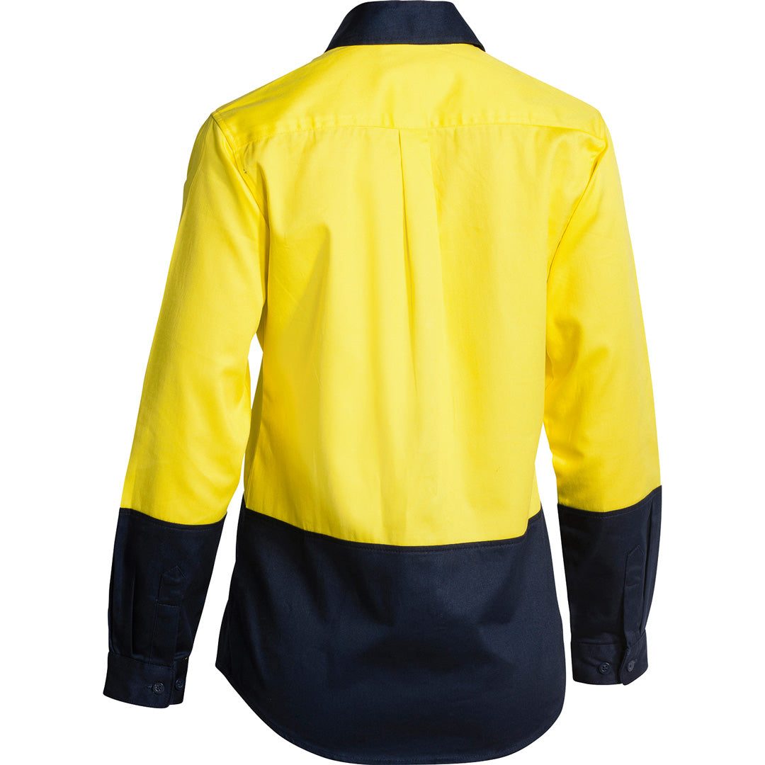 Bisley The Hi Vis Drill Shirt | Day | Long Sleeve | Ladies Shirts & Tops