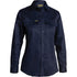 Bisley The Basic Drill Shirt | Long Sleeve | Ladies Navy Shirts & Tops