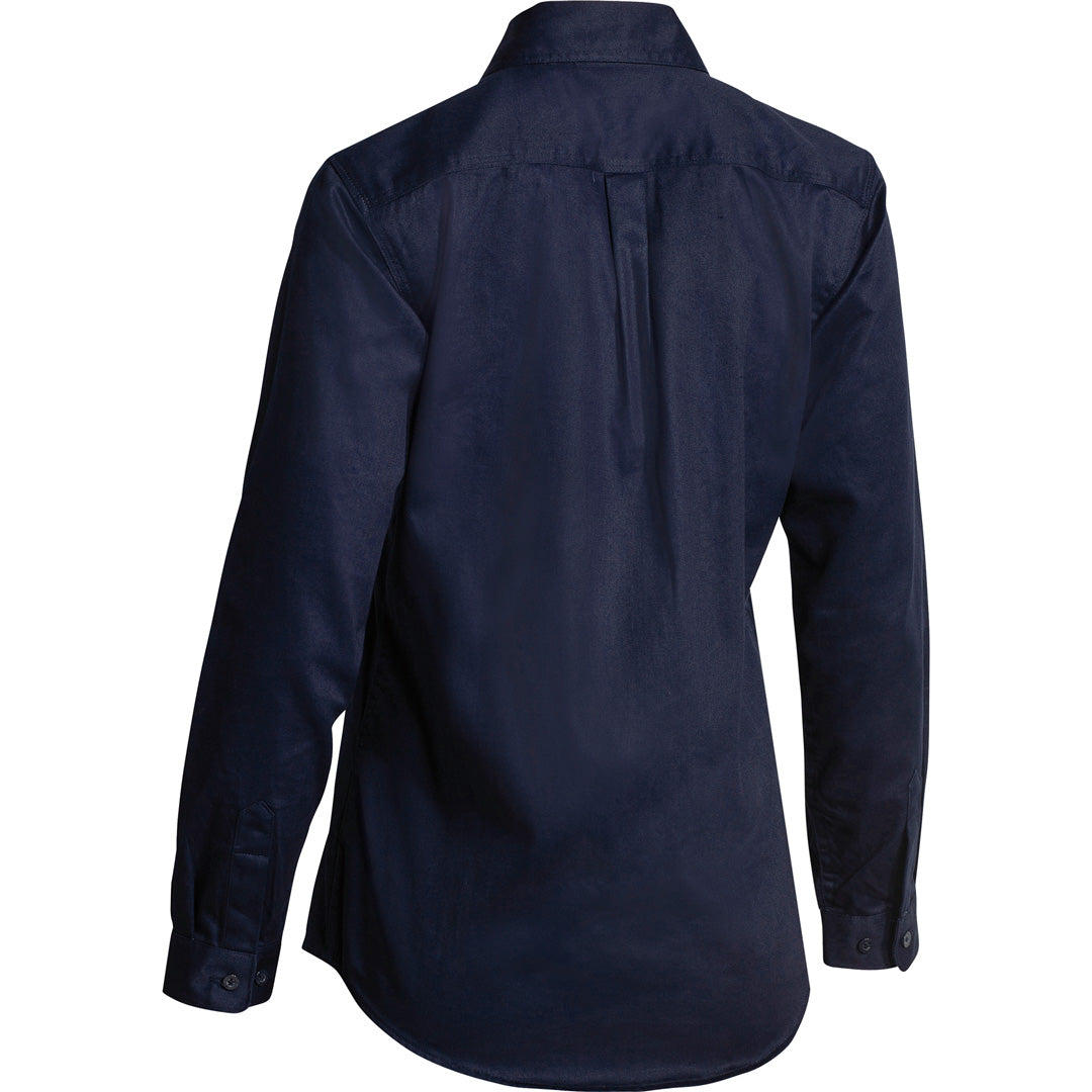 Bisley The Basic Drill Shirt | Long Sleeve | Ladies Shirts & Tops