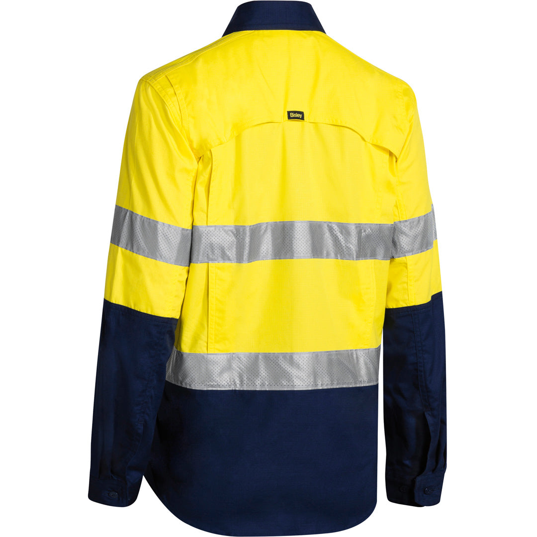 Bisley The X Flow Hi Vis Drill Shirt | Day Night | Long Sleeve | Ladies Shirts & Tops