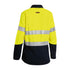 Bisley The Taped Hi Vis Plus Flame Resistant Shirt | Long Sleeve | Ladies Work Safety Protective Gear