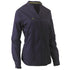 Bisley The V Neck Closed Front Shirt | Ladies Navy Shirts & Tops