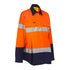 Bisley The Taped Hi Vis Maternity Drill Shirt | Long Sleeve | Ladies Orange/Navy Shirts & Tops