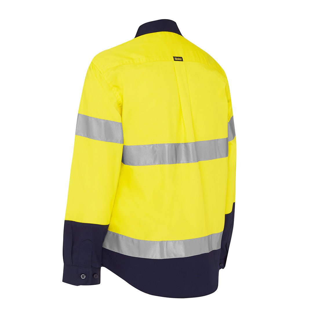 Bisley The Taped Hi Vis Maternity Drill Shirt | Long Sleeve | Ladies Shirts & Tops