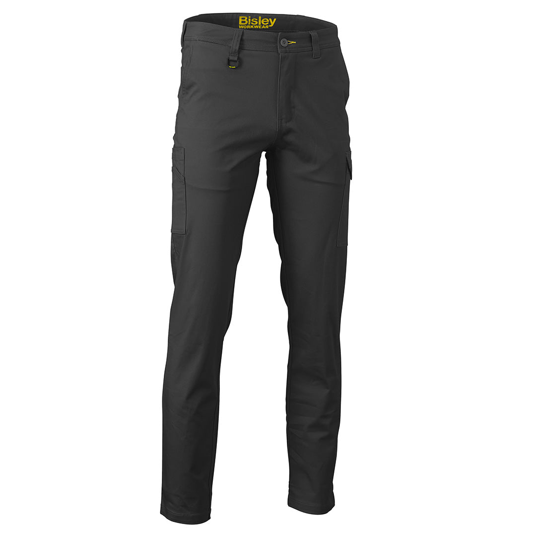 Bisley The Stretch Cotton Drill Cargo Pant | Mens Black Pants