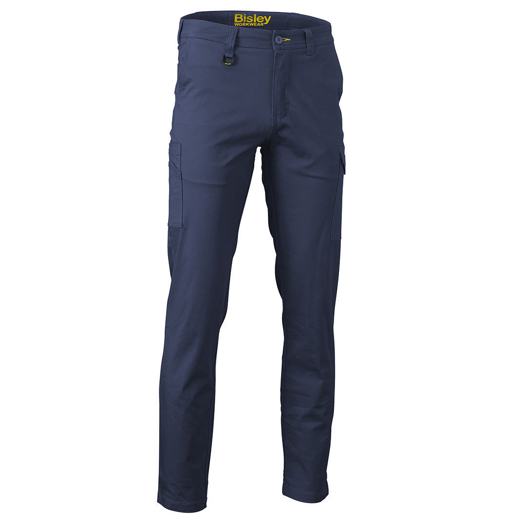Bisley The Stretch Cotton Drill Cargo Pant | Mens Navy Pants