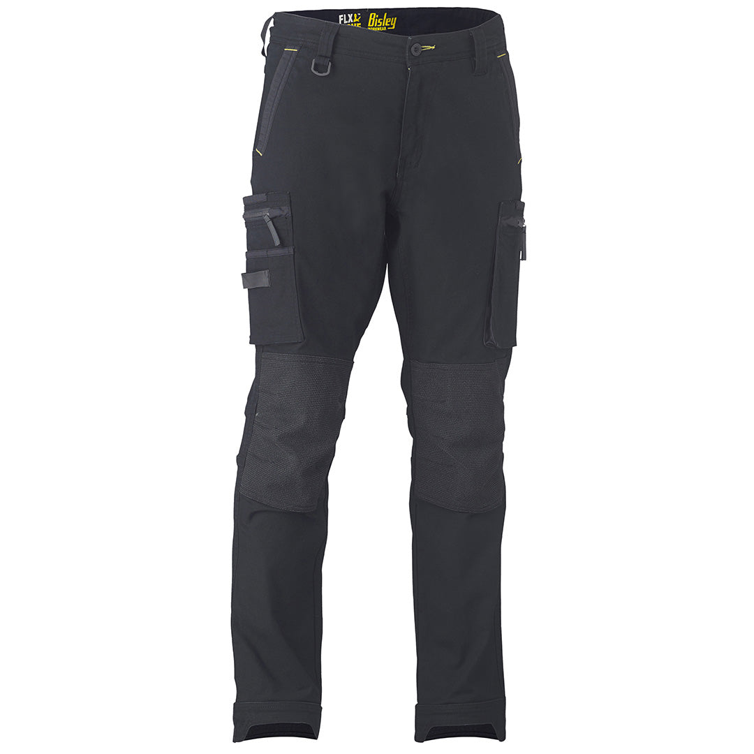 Bisley The Flex and Move Utility Zip Cargo Pant | Mens Black Pants