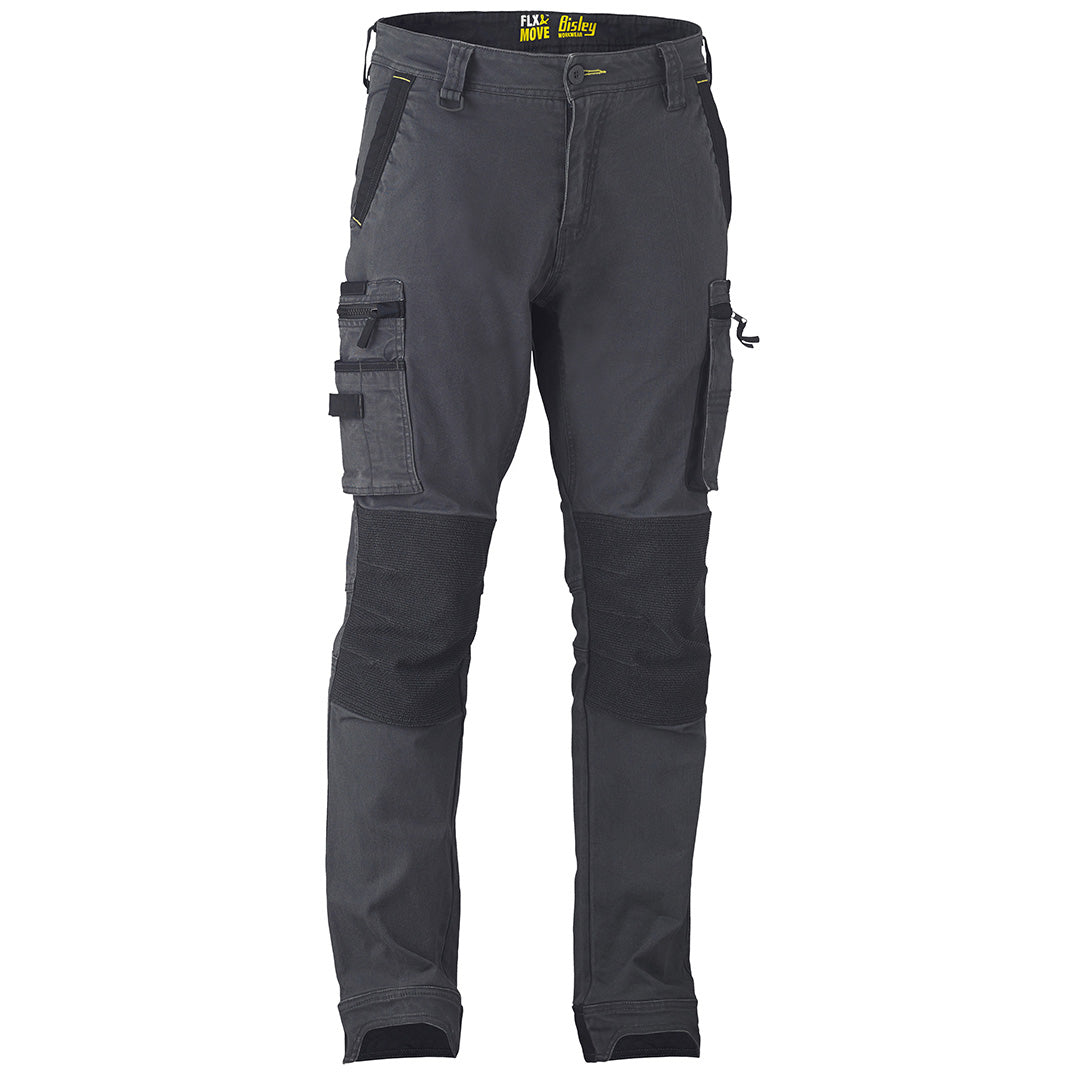 Bisley The Flex and Move Utility Zip Cargo Pant | Mens Charcoal Pants