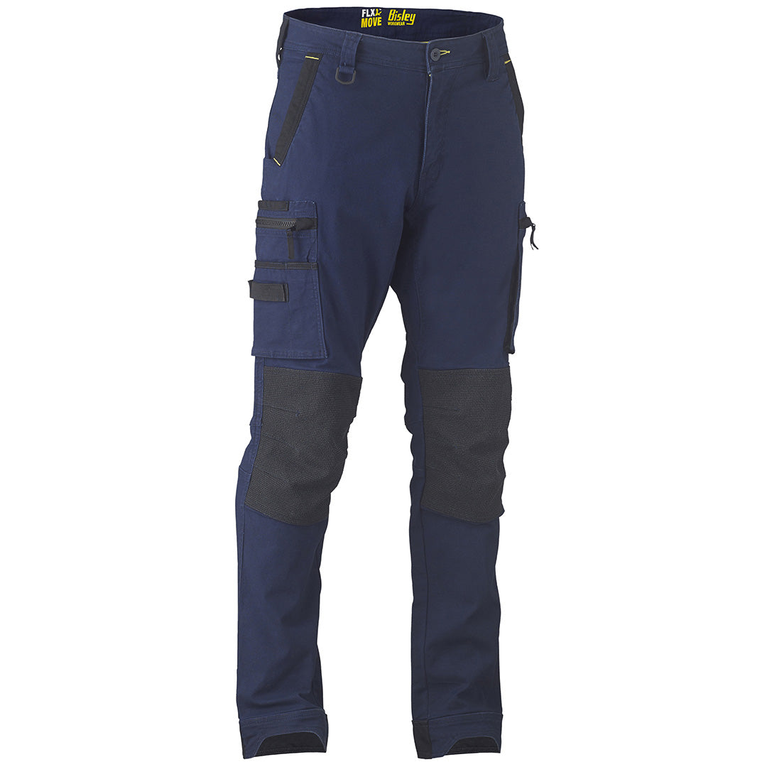 Bisley The Flex and Move Utility Zip Cargo Pant | Mens Navy Pants