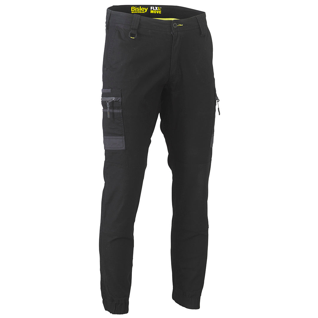 Bisley The Flex and Move Cuffed Cargo Pant | Mens Black Pants