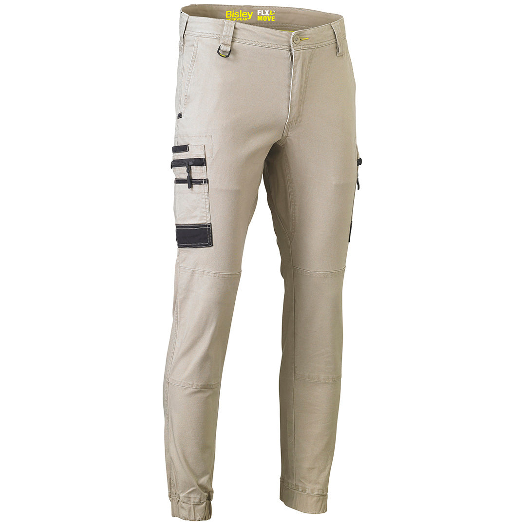 Bisley The Flex and Move Cuffed Cargo Pant | Mens Stone Pants