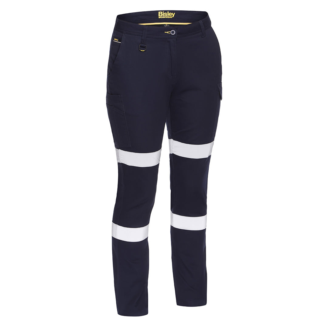 Bisley The Taped Cotton Cargo Pant | Ladies Navy Pants