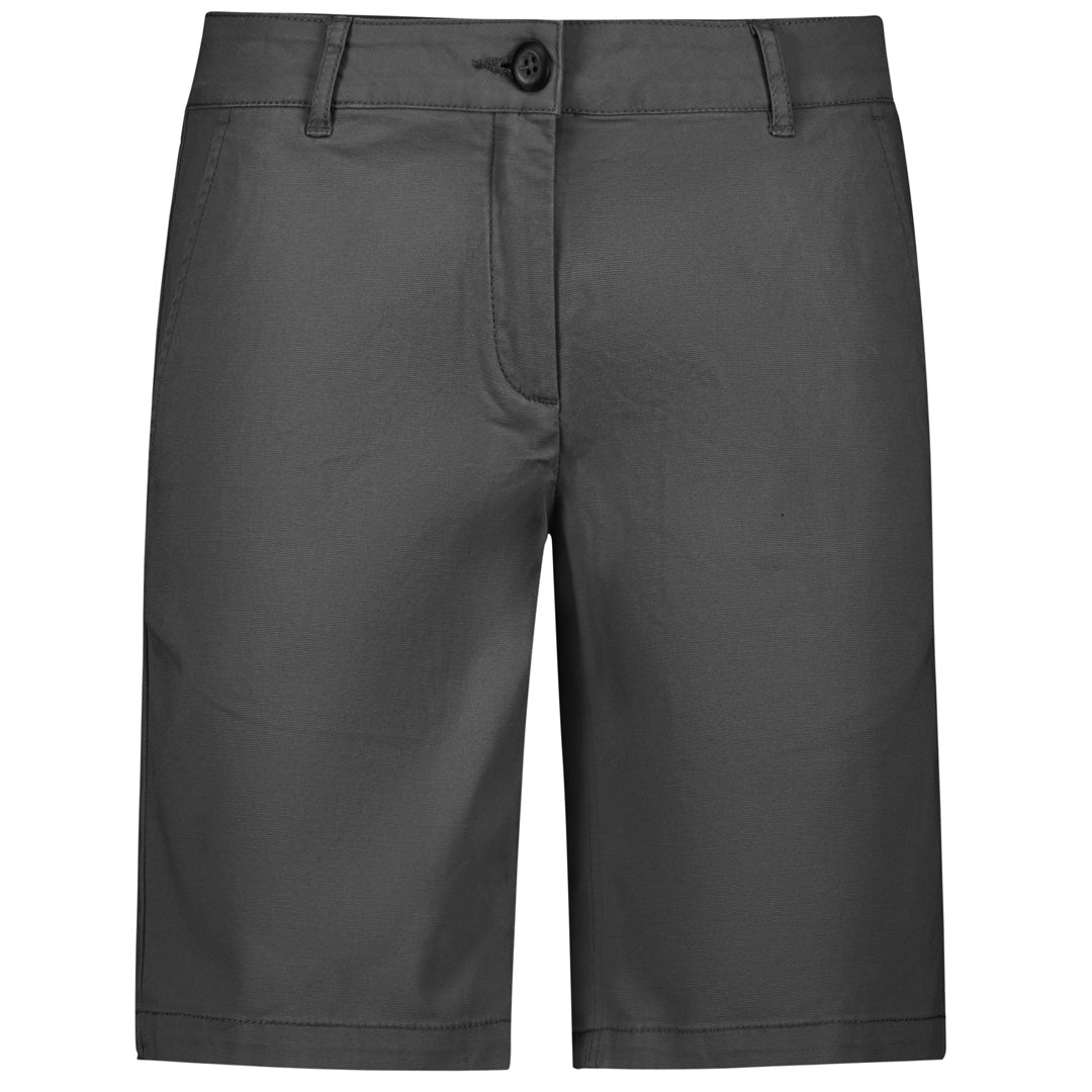 Biz Collection The Lawson Chino Short | Ladies Grey Shorts