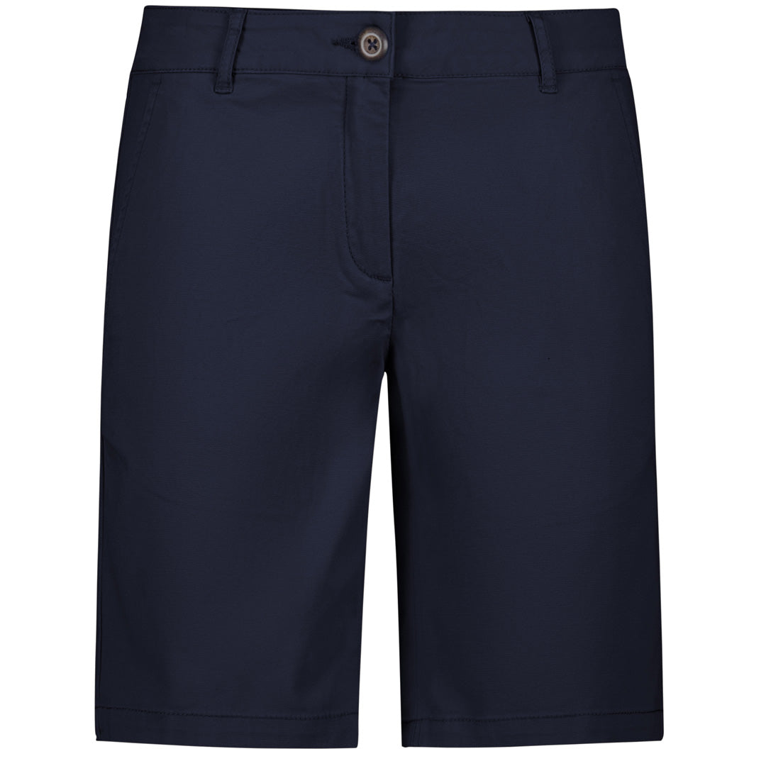 Biz Collection The Lawson Chino Short | Ladies Navy Shorts