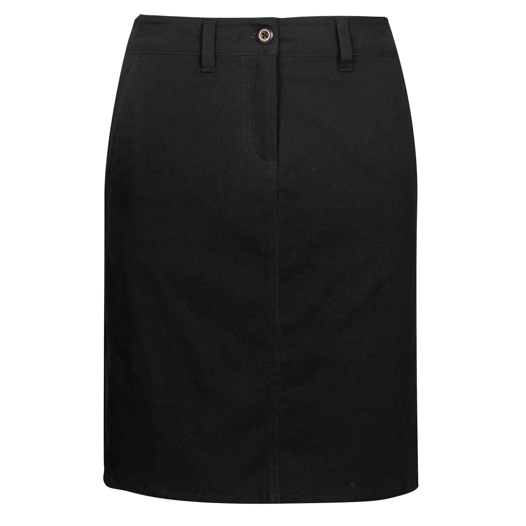 Biz Collection The Lawson Chino | Ladies | Skirt Black Skirts