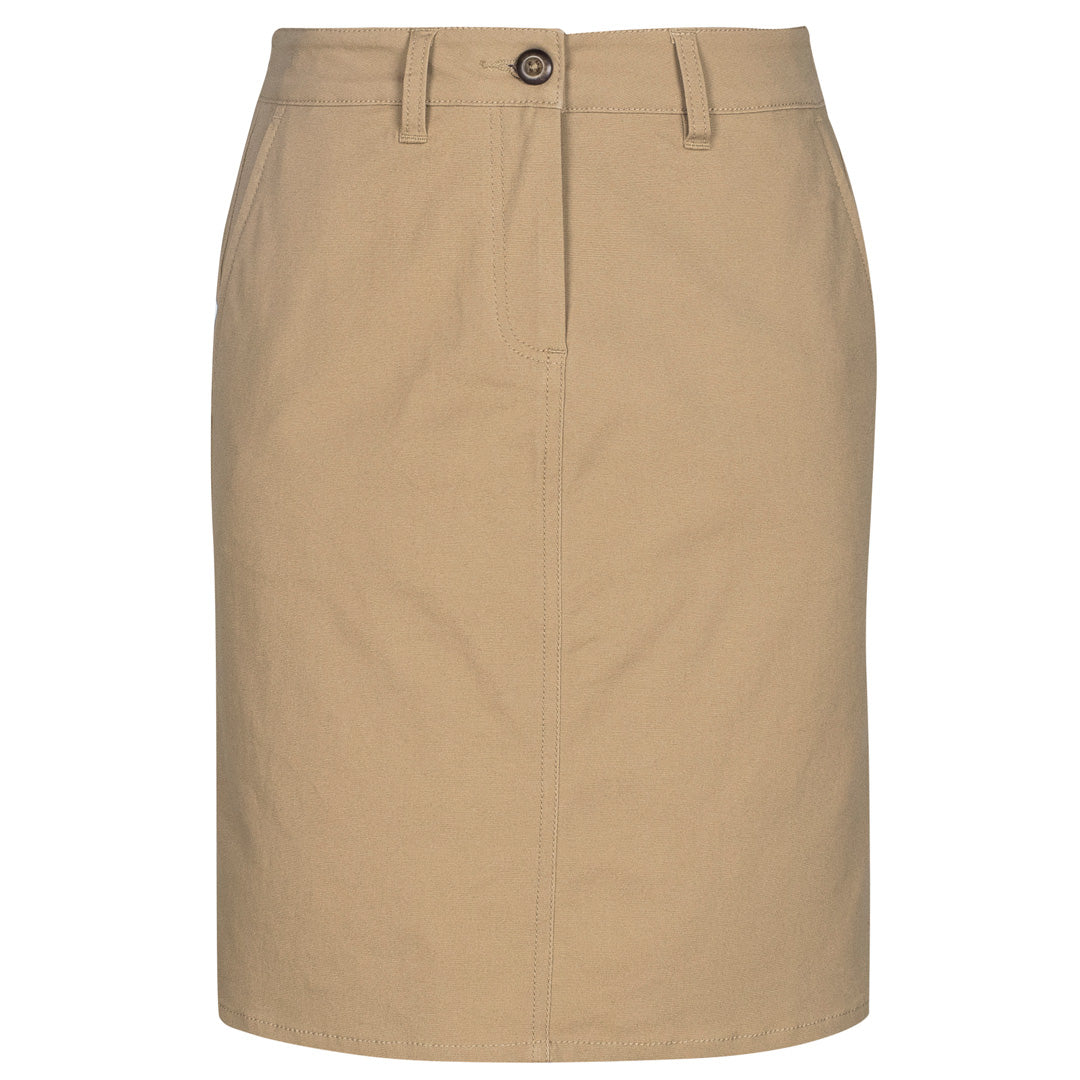 Biz Collection The Lawson Chino | Ladies | Skirt Dark Stone Skirts