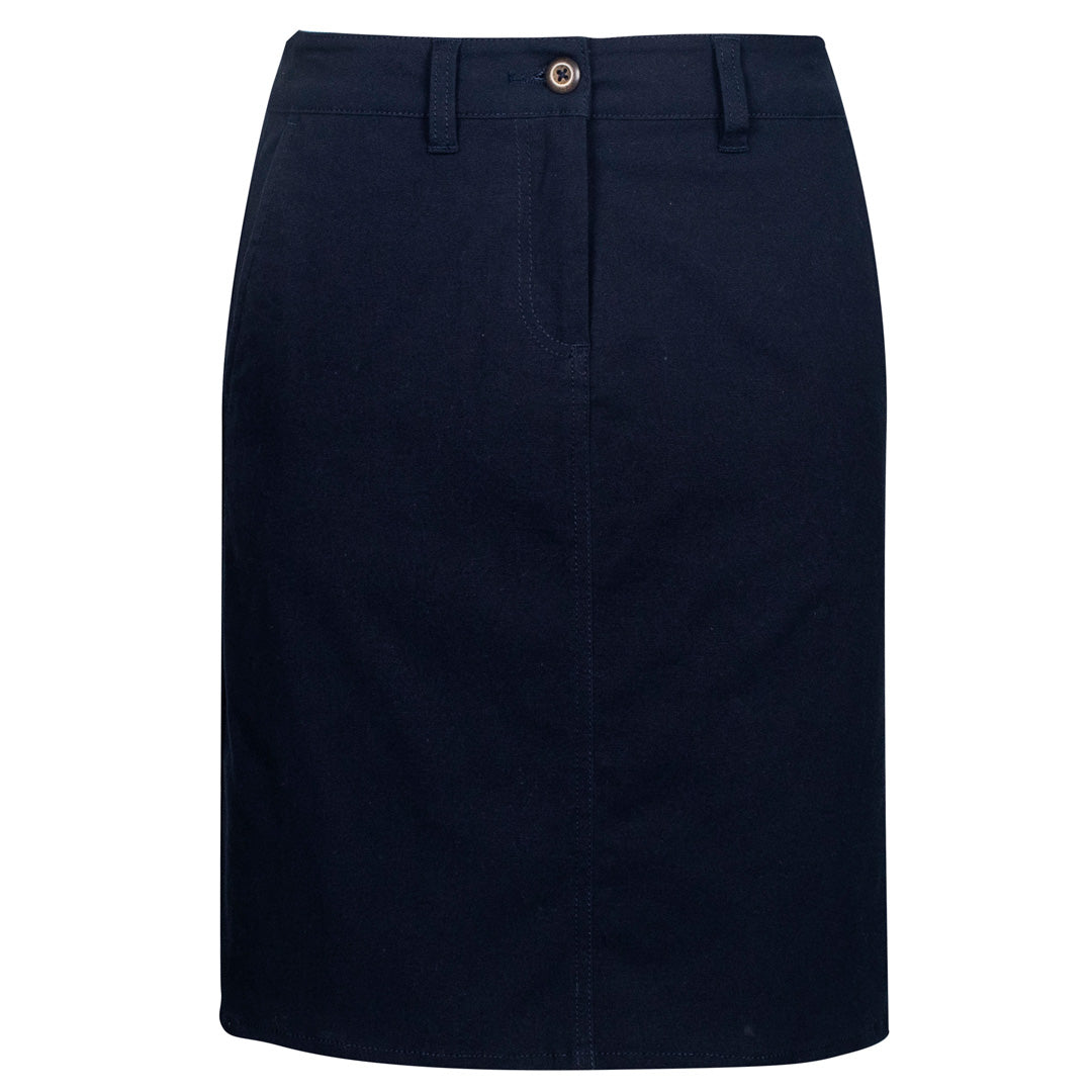 Biz Collection The Lawson Chino | Ladies | Skirt Navy Skirts