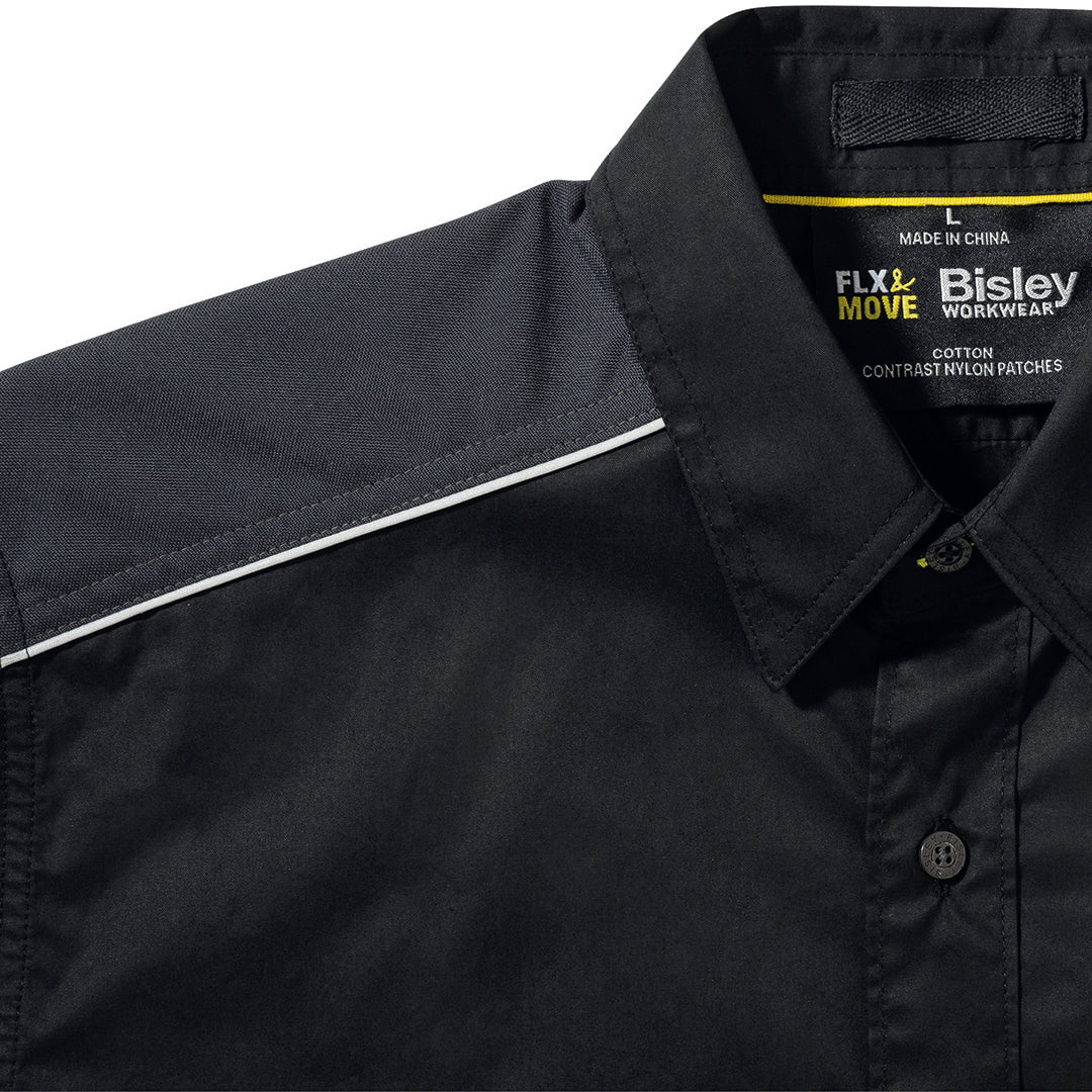 Bisley The Flex and Move Mechanical Stretch Shirt | Short Sleeve | Mens Shirts & Tops
